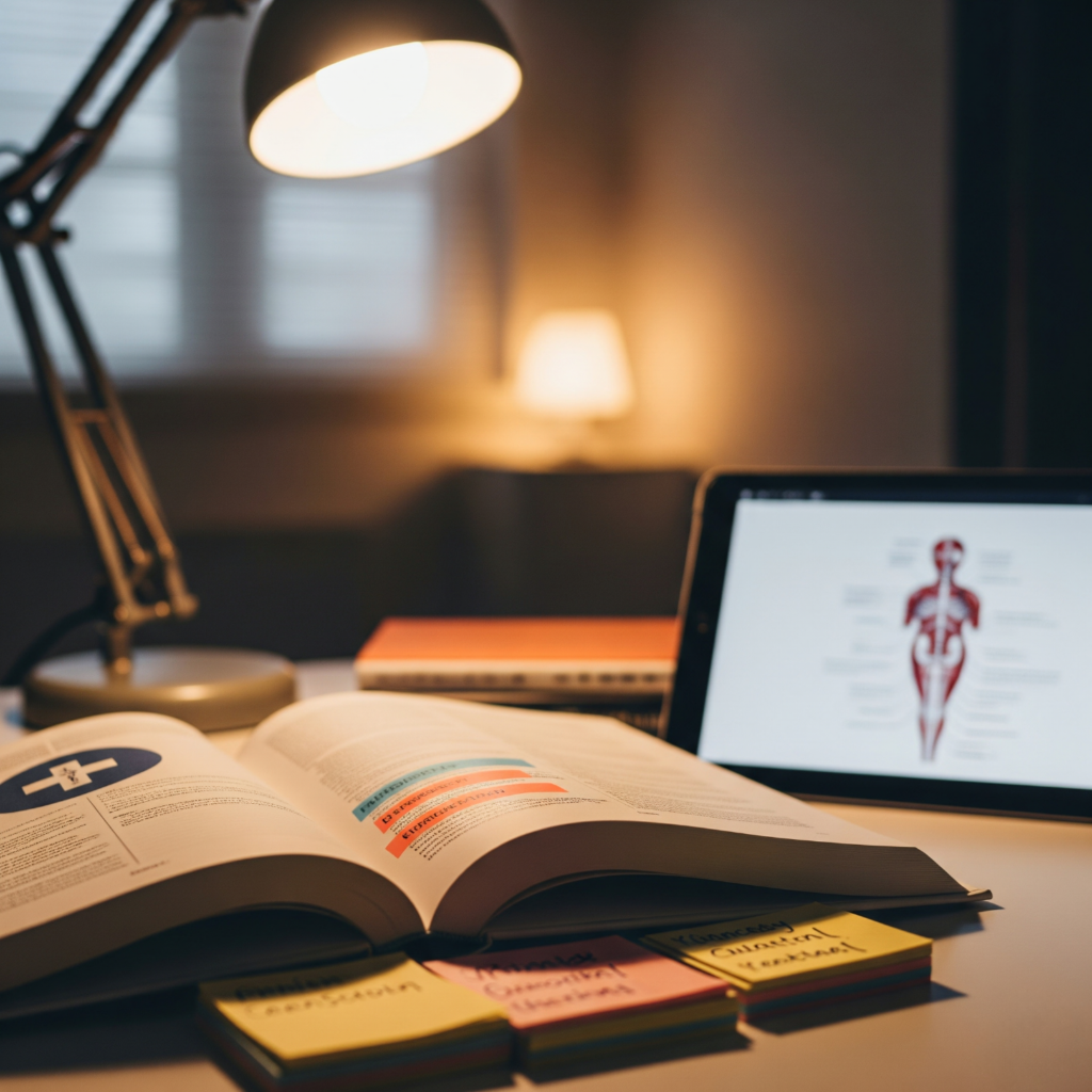 Handbook of Clinical Medicine open on desk